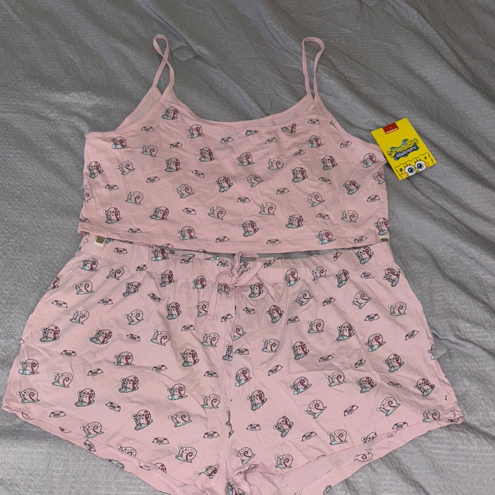 Women's Pink SpongeBob Sleepwear Set